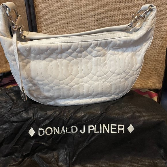 Donald J. Pliner Handbags - Donald J Pliner White Mini Hobo Bag